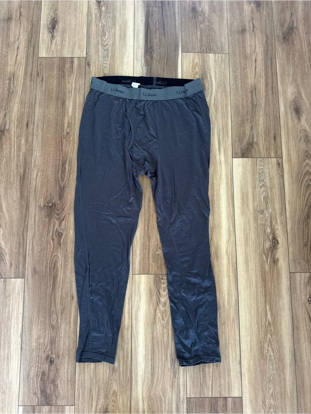 L.L. Bean Men’s 100% merino wool lightweight baselayer leggings size XL regular